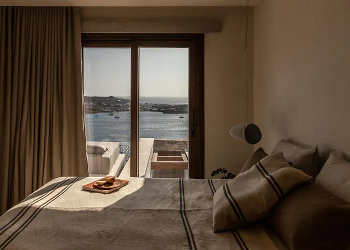 The Skyvilla Mykonos - A Landmark With Breathtaking Views Of The Psarou Bay Villa *