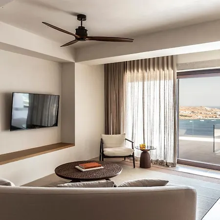 Вилла The Skyvilla Mykonos - A Landmark With Breathtaking Views Of The Psarou Bay